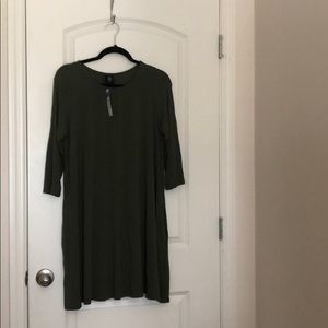 Agnes and Dora- Olive Green Swing Tunic